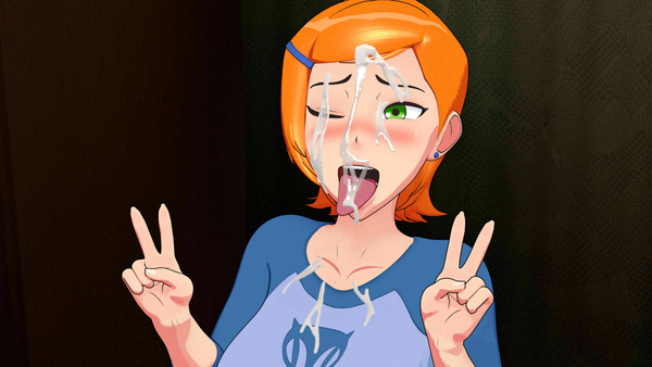 Gwen helping her friend Raven by giving some head [3D, Ben 10, Marvel Rivals, Teen Titans]