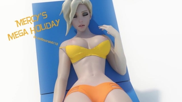 Mercys Mega Holiday (giantess Growth) [Breast expansion, Giantess]
