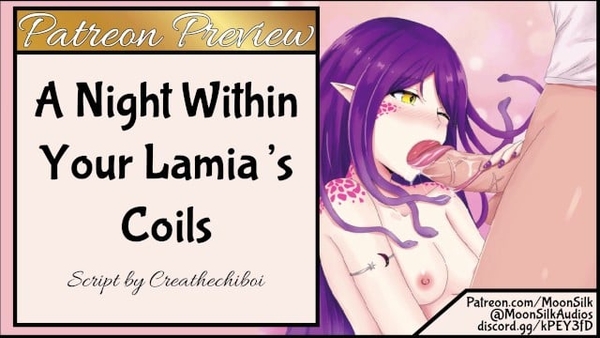 Extended Patreon Preview: A Night Within Your Lamia S Coils Part 1 [Asmr, Cartoon]