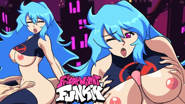 Friday Night Funkin animation Skyblue and Boyfriend Having Rough Fuck Titfuck Cumshot [Friday Night Funkin (FNF)]