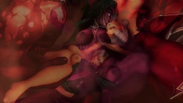 Jaina and Tyrande Are Captured and Fucked By Orcs [Elf, World of Warcraft]