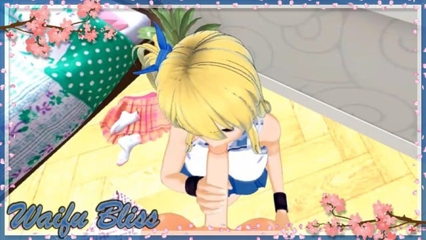 Lucy Heartfilia Gives Deepthroat Blowjob [Fairy Tail]