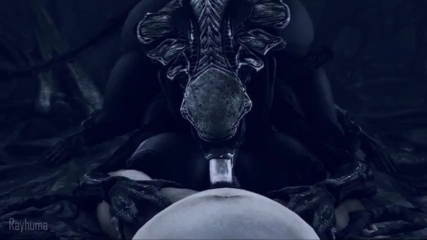 Alien Suck Lq With Sound [3D, Alien]