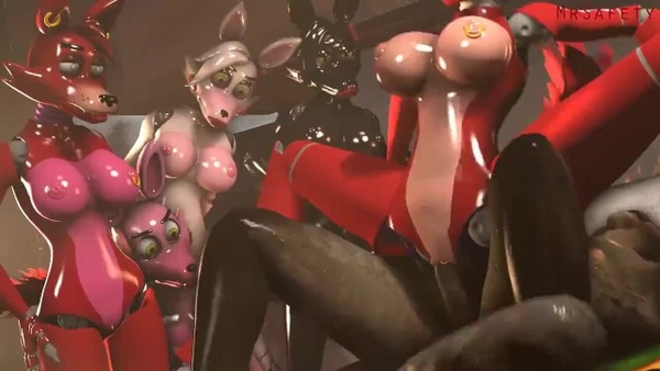 FURRY gangbang orgy takes place in FNAF world [Cartoon, FNAF, Furry]