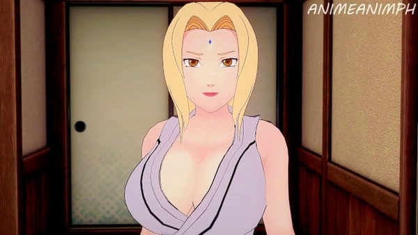 POV Blowjob and Cowgirl Ride from a MILF With Big Tits Tsunade [Naruto]