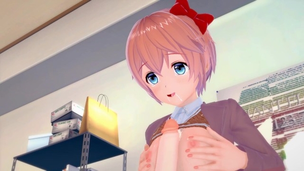 Ddlc Sayori Fancy Happy Ending 3D Anime [3D, Hentai]