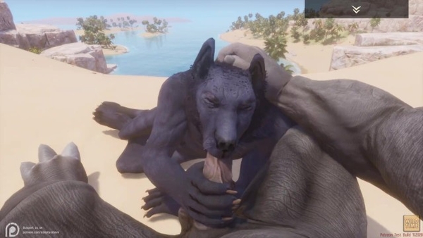 Psycho Life Black Wolf Gets Pounded Pov Furry [Furry, Yiff]