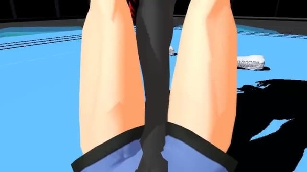 MMD kneesock trample [Femdom, MMD]