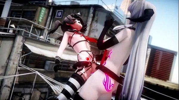 Futa slut cumming all over the place fight with virgin teen [Futanari, MMD, Rwby, SFM]