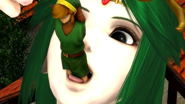 Palutena Snacks On Link and Linkle (giantess Sfm Animation) (vore) [SFM, Vore]