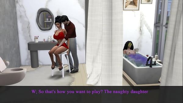 Stepfather Grope And Bang A Naive Horny Stepdaughter Next To Stepmom [Incest, The Sims]