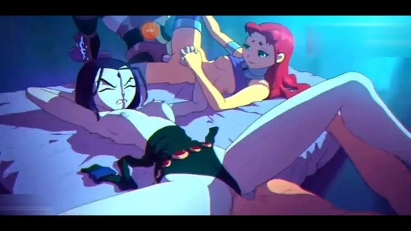 Teen Titans - Robin Fucks Starfire X Raven Group Sex [Teen Titans]