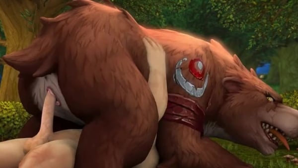 Feral Druidess Fucks With a Human Cock World of Warcraft [World of Warcraft, Yiff]