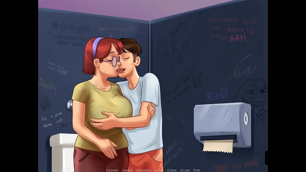 Summertime Saga ep 56 - Playing in secret with the shy and very busty nerd [Summertime Saga]