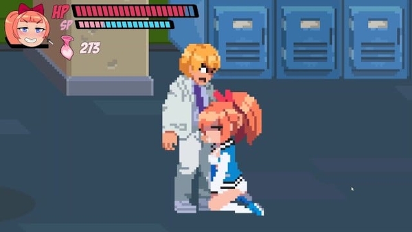 Bonus Sensual Town Girls [hentai Pixel Game] Throat Fuck and Sperm in Mouth Scene [Games, Hentai]