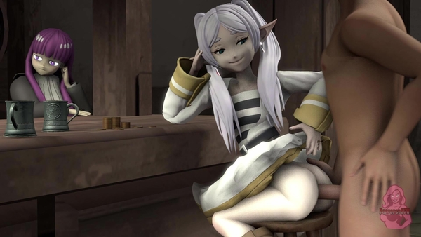 Frieren and Fern at the Tavern [3D, Frieren, Hentai]
