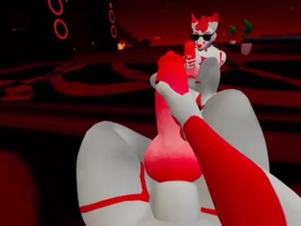 Furry Strokes His Huge Cock In VR Chat Erp [Cartoon, Furry, Hentai, VR]