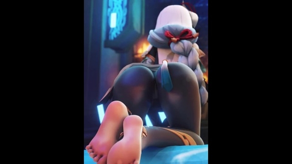 Shenhe - Young beauty with perfect ass twerks for you in Genshin Impact hentai porn [3D, Artists, Cartoon, Genshin Impact, Hentai, Uncensored]