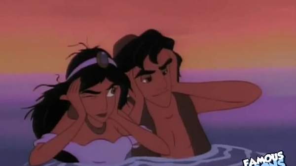 Aladdin fucks Jasmine - FamousToonsFacial [2D, Aladdin, Disney]