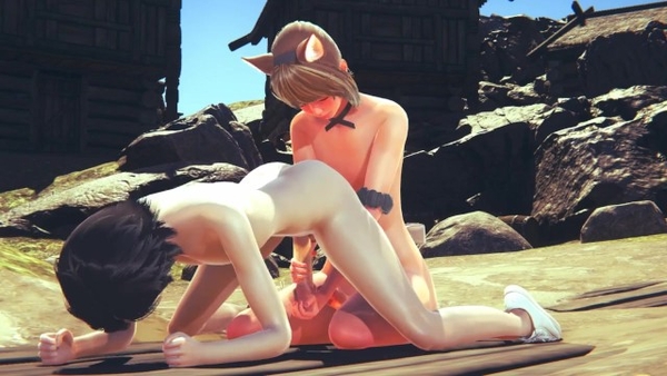 Yaoi Femboy - Sexy Catboy Femboy Sex With His Owner Part 1 [Femboy, Yaoi]