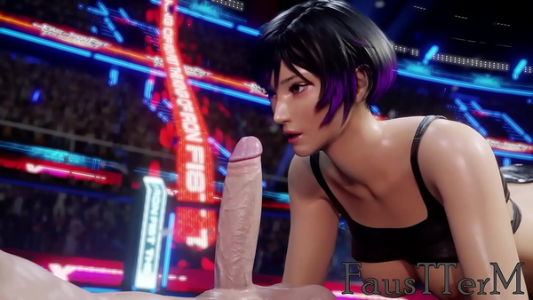 Reina On Stage (Blowjob Animation) [Tekken]